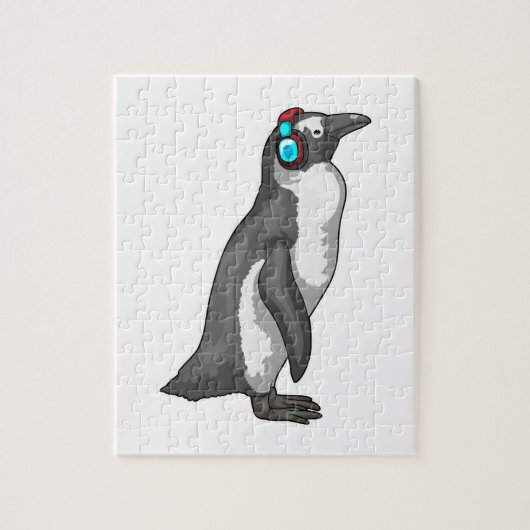 Penguin Music-hoofdtelefoon Legpuzzel (Verticaal)