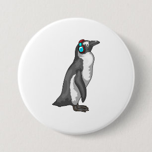 Penguin Music-hoofdtelefoon Ronde Button 7,6 Cm