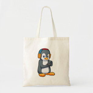 Penguin Music-hoofdtelefoon Tote Bag