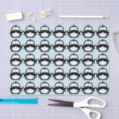 Penguin Mustache Trend Pattern Tissuepapier (Craft)