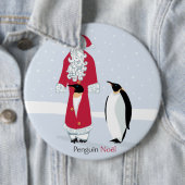 Penguin Noel Ronde Button 6,0 Cm (In situ)
