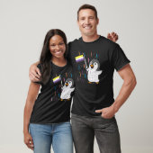Penguin Nonbinary Flag Cute Enby Nb Pride Lgbtq mi T-shirt (Unisex)