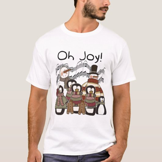 Penguin Oh Joy T-shirts et cadeaux de Noël (Devant)