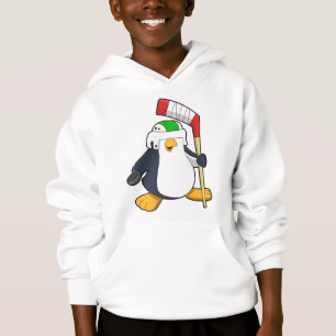 Penguin op Ice hockey met Ice hockey stick