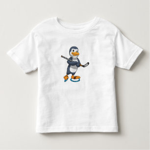 Penguin op Ice hockey met Ice hockey stick Kinder Shirts