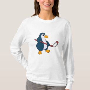 Penguin op Ice hockey met Ice hockey stick T-shirt