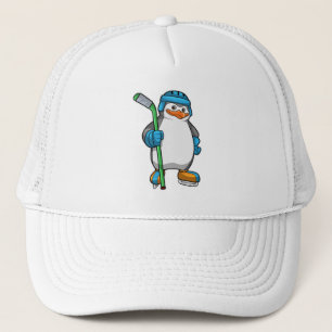 Penguin op Ice hockey met Ice hockey stick Trucker Pet