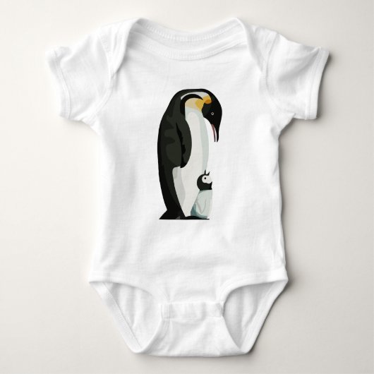 Penguin Ouder en Chick Bonding Art Romper (Voorkant)