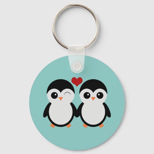 Penguin-paar Sleutelhanger (Voorkant)