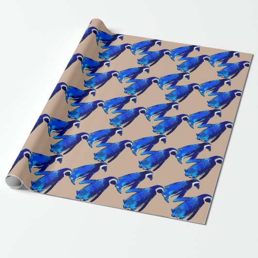 Penguin Pair Cadeaupapier (Uitgerold)