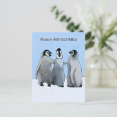 Penguin Pals Briefkaart (Staand voorkant)