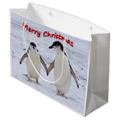 Penguin Pals Gift Bag Large Cadeautasje (Achterkant Gekanteld)