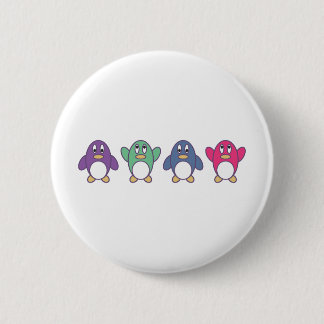 Penguin Parade Ronde Button 5,7 Cm