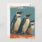 Penguin Paradise:  Briefkaart (Voorkant / Achterkant)