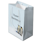 Penguin Paradise Medium Gift Bag Cadeauzakje (Achterkant Gekanteld)