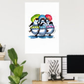 pEnGuIn Paraprellas Poster (Thuiskantoor)