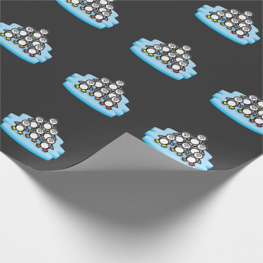 Penguin Party Antarctica Zoo Animal Love Zookeeper Cadeaupapier (Hoek)