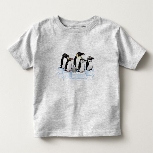 Penguin Party Kinder Shirts (Voorkant)