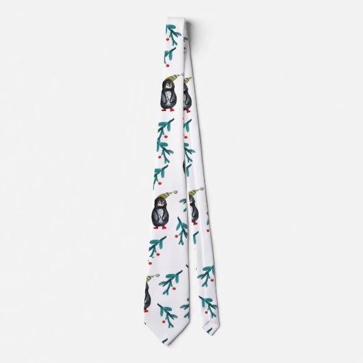 Penguin Party Stropdas (Voorkant)