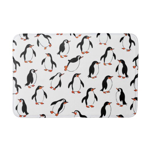 Penguin Pattern Badmat (Voorkant)