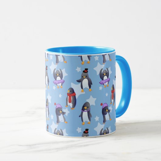 Penguin Pattern Mok (Voorkant rechts)