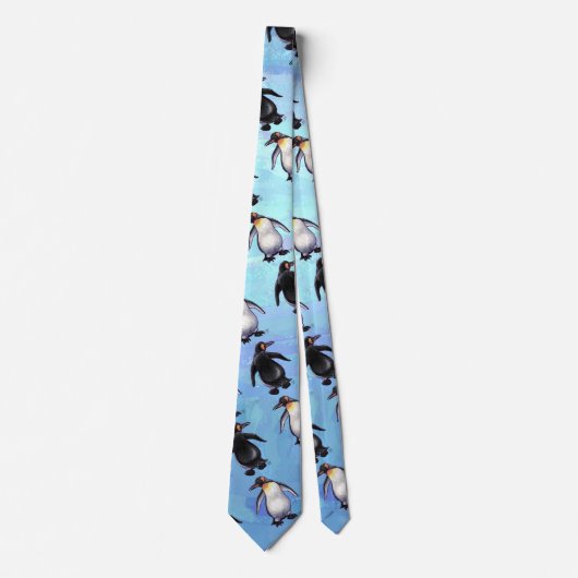 Penguin Pattern Stropdas (Voorkant)