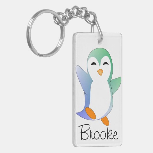 Penguin Personalized Sleutelhanger (Voorkant Links)