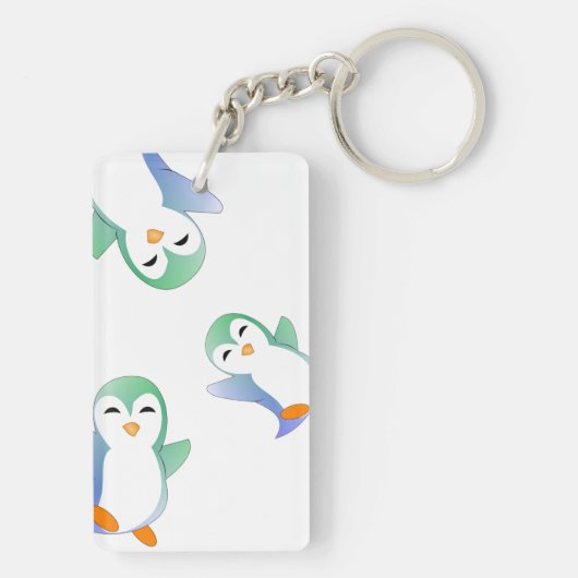 Penguin Personalized Sleutelhanger (achterkant)
