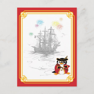 Penguin Pirate Briefkaart