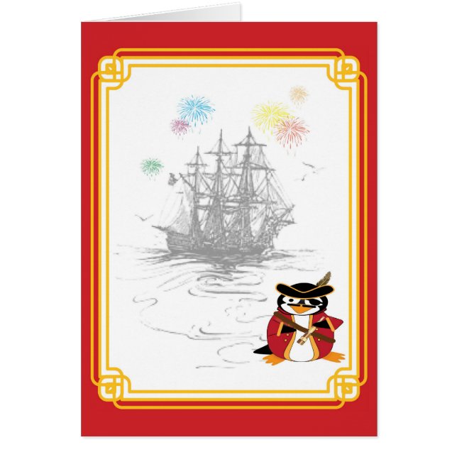 Penguin Pirate Card (Voorkant)