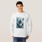Penguin Plane Pilot T-shirt (Voorkant volledig)