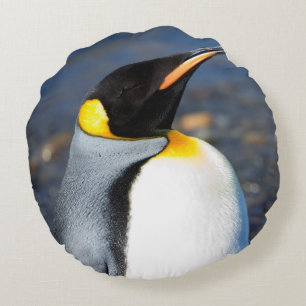 Penguin Portrait Rond Kussen