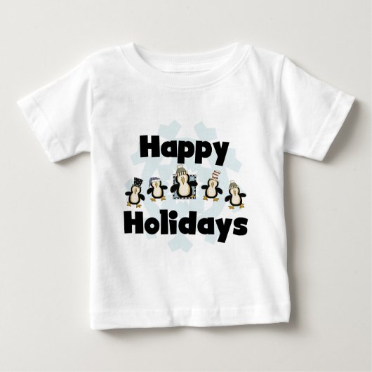 Penguin Prettige feestdagen Tshirts en Gifts (Voorkant)
