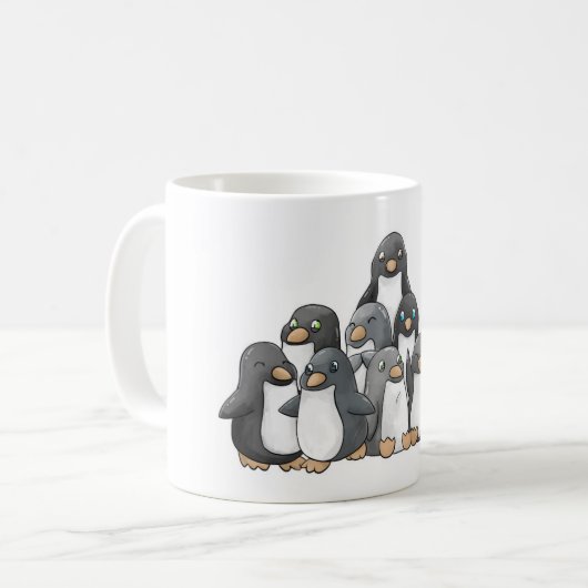 Penguin Pyramid Koffiemok (Voorkant links)