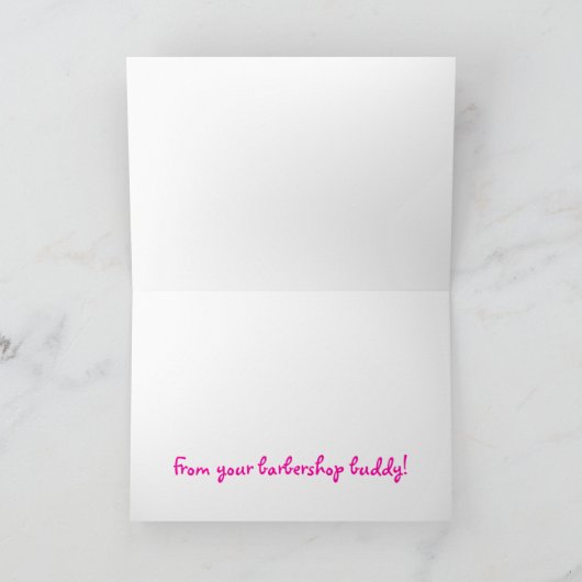 Penguin Quartet Verjaardag Kaart (Binnen)