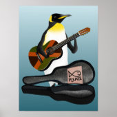 Penguin Reggae Guitar Poster (Voorkant)