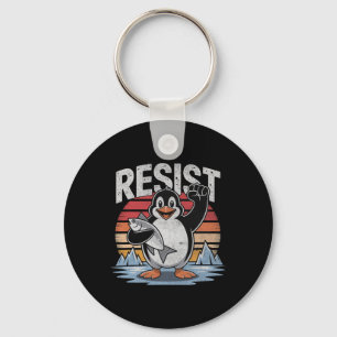 Penguin Resist Tariffs Penguins Mannen Vrouwen Ant Sleutelhanger