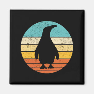 Penguin Retro Sunset Magneet