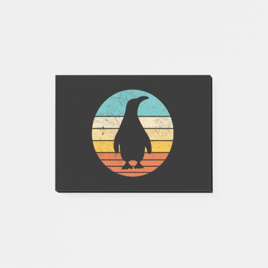 Penguin Retro Sunset Post-it® Notes (Voorkant)