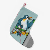 Penguin Rock Climbing Kleine Kerstsok (Voorkant (Hangend))