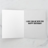 PENGUIN ROMANTIQUE GRANDE CARTE DE SALUT D'ANNIVER (Intérieur)