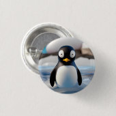 Penguin Ronde Button 3,2 Cm (Voorkant /achterkant)