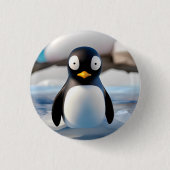 Penguin Ronde Button 3,2 Cm (Voorkant)
