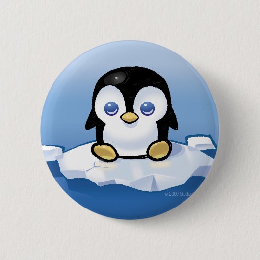 Penguin Ronde Button 5,7 Cm (Voorkant)