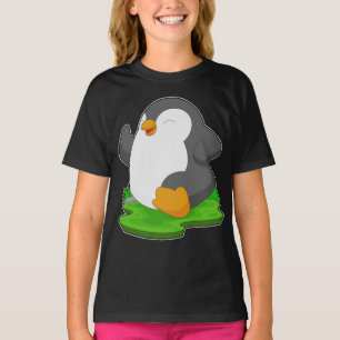 Penguin Runner Running Sports T-shirt