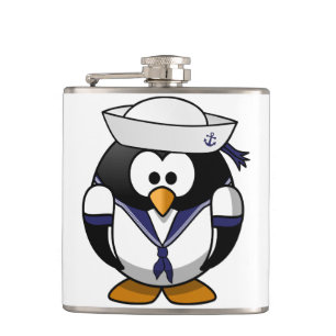 Penguin Sailor Flask Heupfles