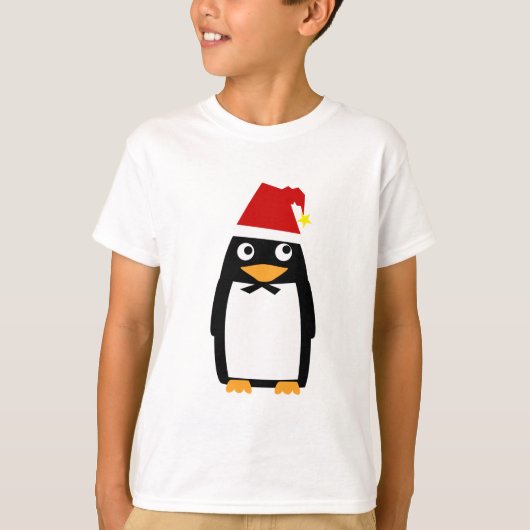 Penguin_santaHat T-shirt (Voorkant)