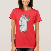 Penguin Scientist Test tube Laboratory T-shirt (Voorkant)