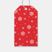 Penguin Script Vrolijk Kerstcadeau Label Cadeaulabel (Achterkant)
