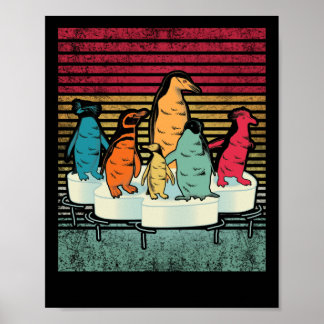 Penguin Shirt Retro Style Penguin Poster